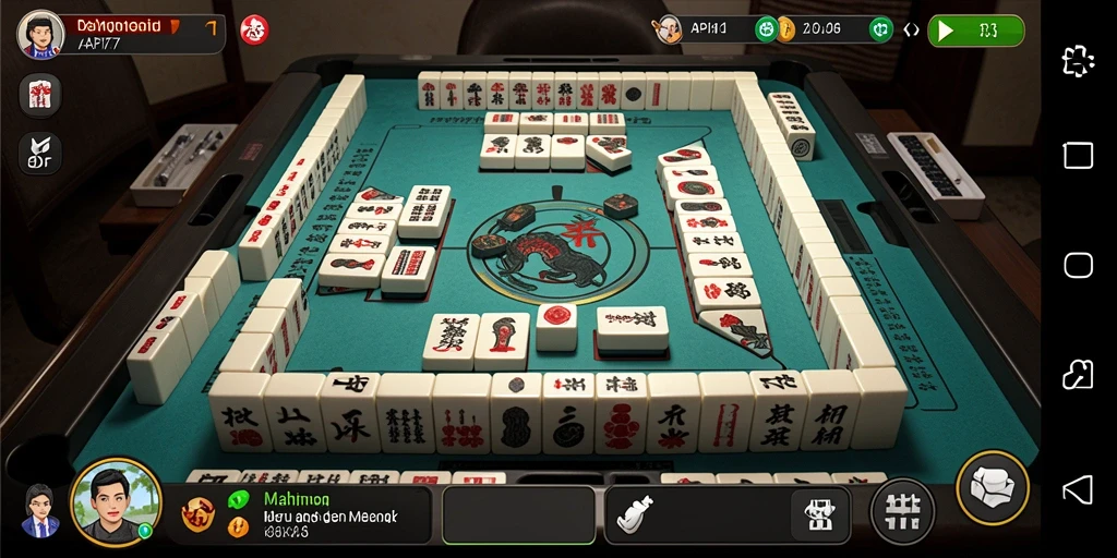 Tampilan gameplay Mahjong yang seru dan menantang di API77.