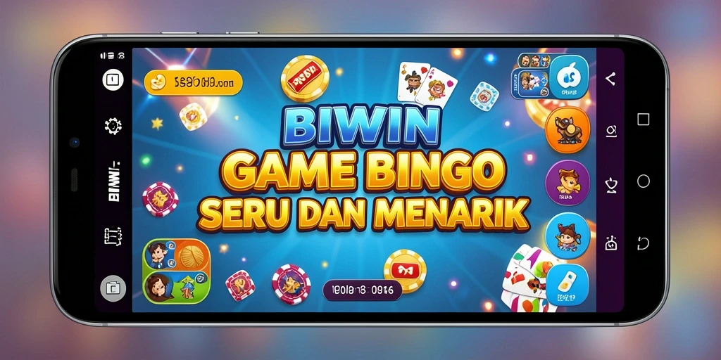 Tampilan gameplay Bingo yang seru di BIWIN.
