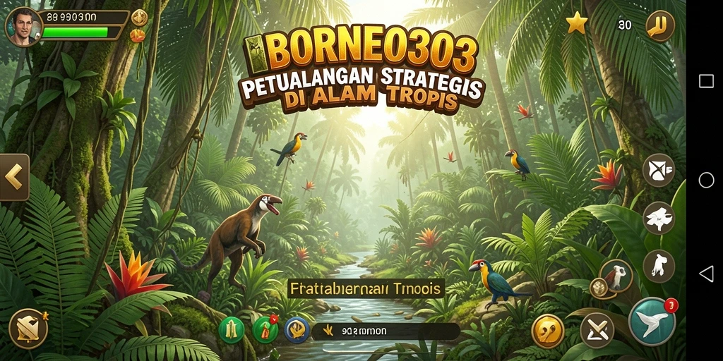 Tampilan gameplay SLG yang seru dan menantang di BORNEO303.