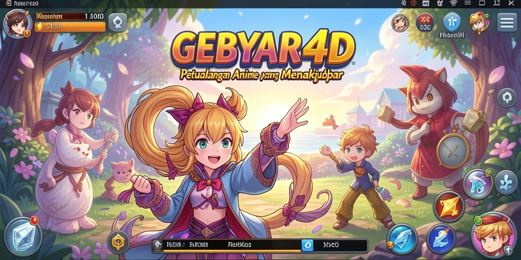 Tampilan gameplay GEBYAR4D yang seru dan penuh aksi.