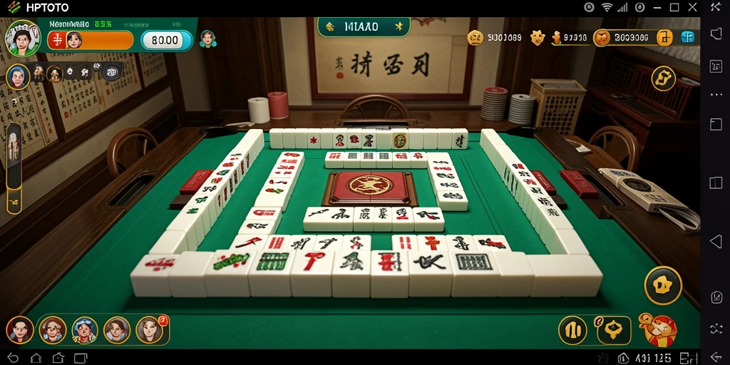 Tampilan gameplay HPTOTO yang menarik dan seru dalam bermain Mahjong.