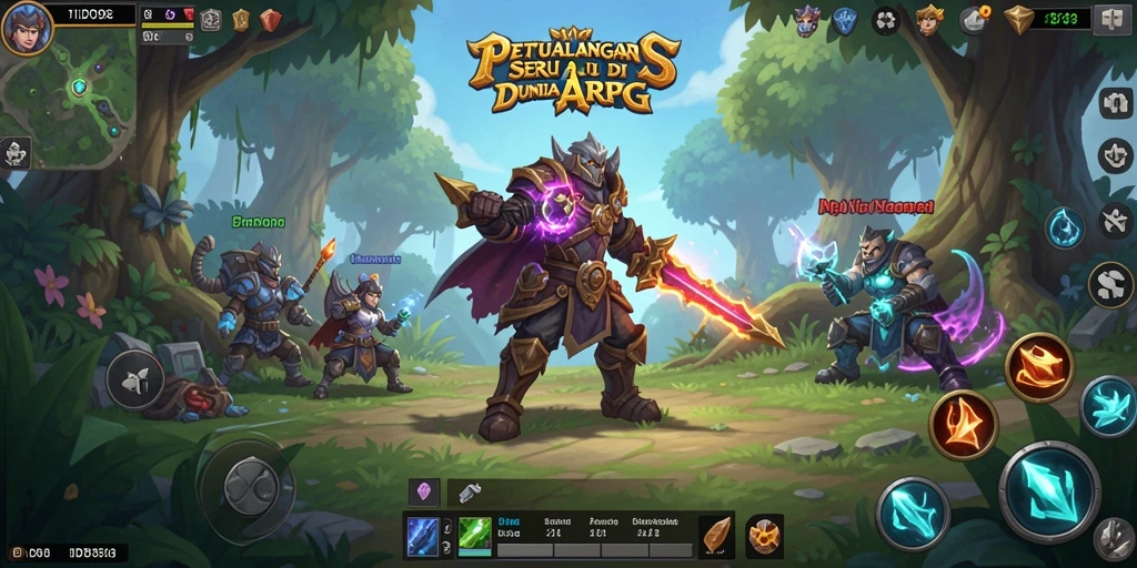 Screenshot menampilkan karakter bertarung melawan monster menakutkan dalam ID098.