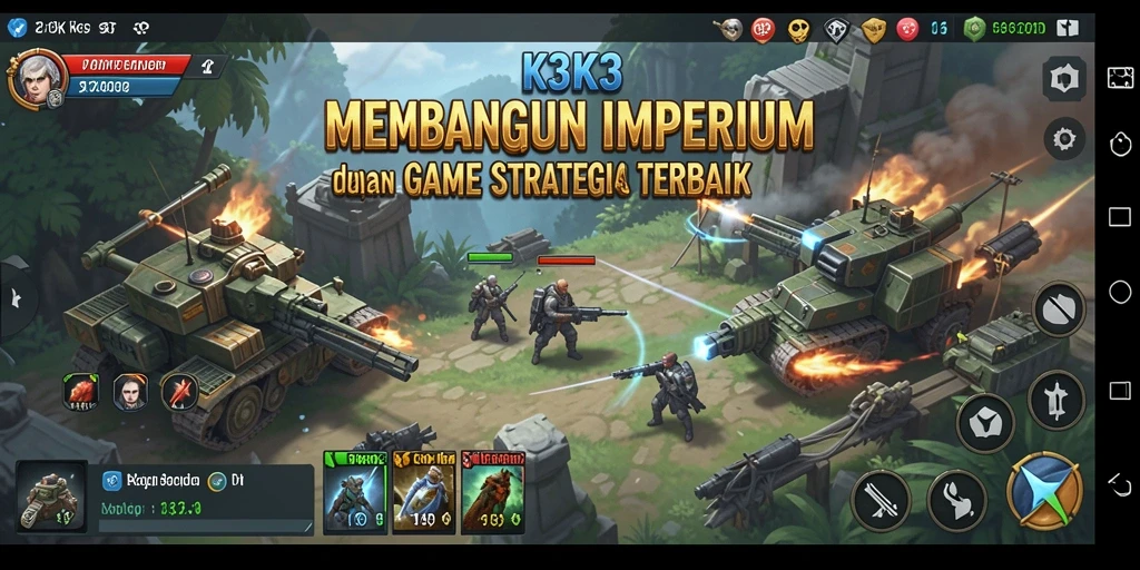 Tampilan gameplay K3K3 yang mendebarkan dan menantang.