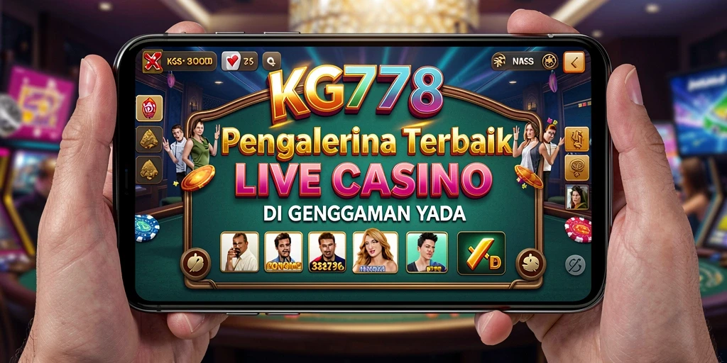 Tampilan gameplay seru dan interaksi langsung dengan dealer Live Casino.