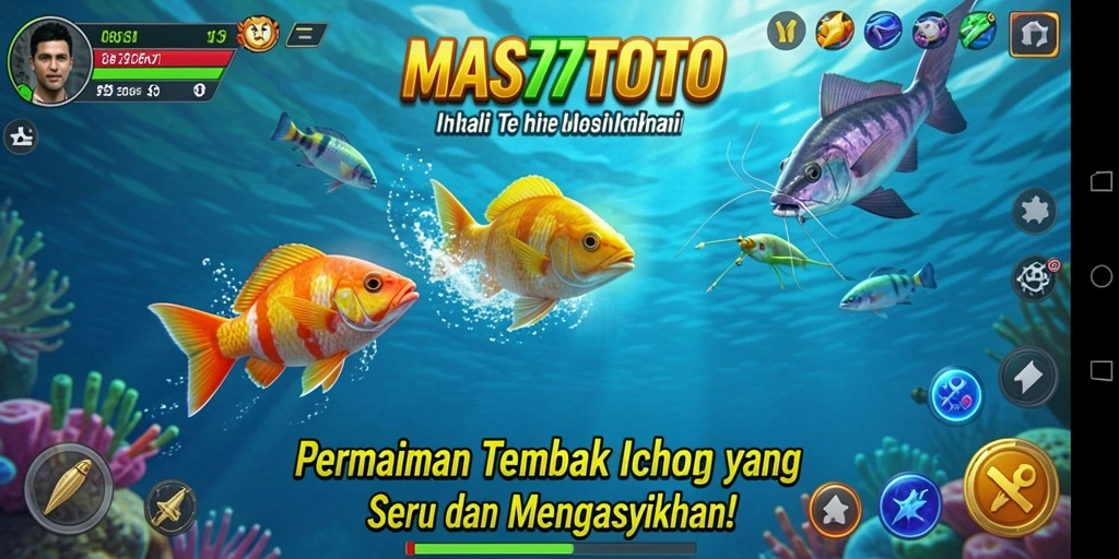 Screenshot permainan Tembak Ikan yang menampilkan gameplay seru.
