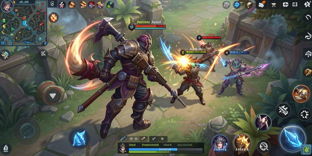Gameplay MLBB8 yang mendebarkan dengan aksi tembak-menembak intens.