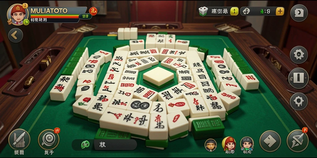 Screenshot gameplay MULIATOTO menampilkan tantangan menarik dalam Mahjong.