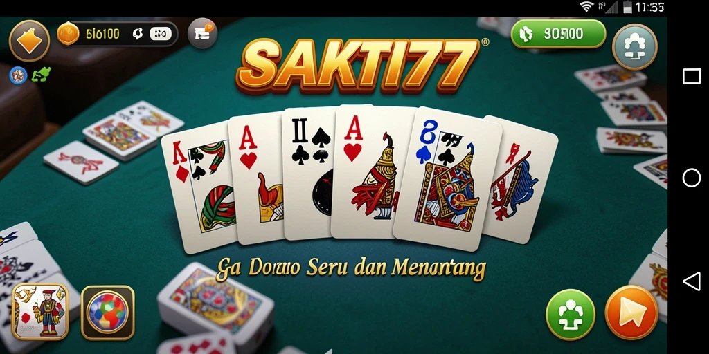 Tampilan menarik dalam permainan domino SAKTI77.