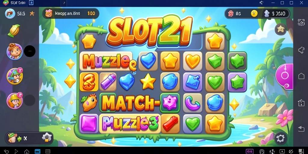 Tampilan menarik dari gameplay match-3 di SLOT21 yang memikat para pemain.