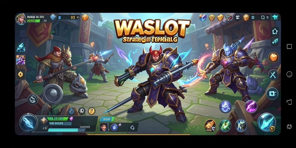 Screenshot utama WASLOT menampilkan aksi gameplay SLG yang mendebarkan.